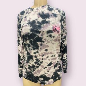 Pink Victoria Secret T Shirt Tie Dye with Logo on the back